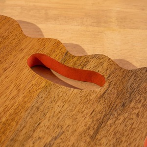 Plateau de service en bois d'acacia Nestasia, plateau à collations en bois, bols à trempette pour fêtes, présentoir empilable pour apéritifs, chips, salsa, guacamole - Product Image 4