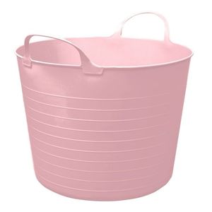 กล่องเก็บของแบบยืดหยุ่นสีชมพู 4 แพ็ค-กล่องจัดระเบียบพลาสติก - Product Image 1