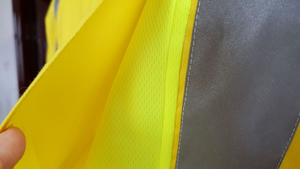 Camisa de Trabajo de Manga Larga de Alta Visibilidad, Impermeable, Transpirable, Antiestática, de Algodón, con Cinta Reflectante - Product Image 5