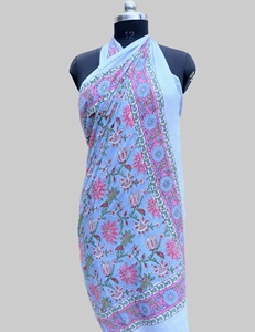 Pareo de Playa para Mujer 100% Algodón, Estampado a Mano, Pareo sin Mangas Cómodo para Chicas, Ligero - Product Image 2