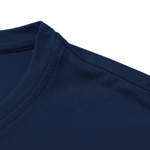 T-shirt pour homme de haute qualité 100% coton à col en V avec logo imprimé personnalisé Séchage rapide et respirant - Product Image 5