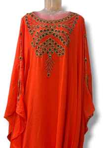 ชุดเดรสคาฟตันแบบเรียบง่ายประดับลูกปัด แขนยาว ยาวถึงพื้น ราคาถูก สำหรับงานปาร์ตี้ งานเทศกาลรอมฎอน ขายส่งจากดูไบ อาบายะ อีด 2026 - Product Image 6