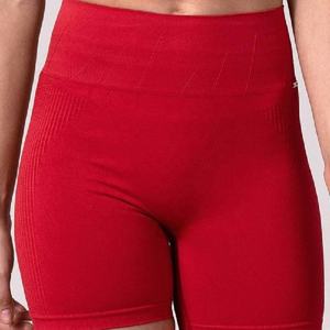 Pantalones Cortos de Ciclismo para Mujer al por Mayor, de Verano, para Gimnasio, de Cintura Alta, Ajustados, Transpirables, Ecológicos, Antiarrugas, de Secado Rápido, Poliéster/Nylon - Product Image 1