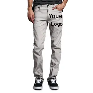 2023 Vintage Washed Slim-fit Pants Custom Men&#39;s Jeans Casual Loose Fit Distressed Denim Pants Mens Trousers Bangladesh