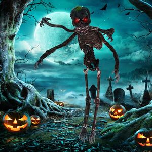 Decorazione Animata di Halloween 6 Piedi con 4 Braccia, Occhi LED Rossi e Suoni Spaventosi - Product Image 2