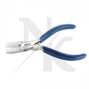 Professional Jewelry Pliers Nylon Flat Nose Pliers 120mm Stainless Steel Jewelry Workshop Equipment for <b>Earring</b>/Necklace Making - Product Image 2