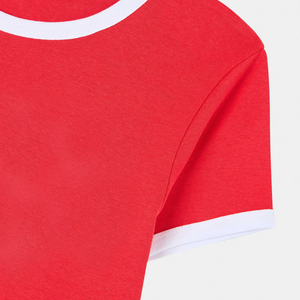 Latest Style Women <b>Crop</b> <b>Top</b> T Shirt Unique Color Custom Printed Cotton Polyester Material Made Ladies <b>Crop</b> T Shirt For Sale - Product Image 5