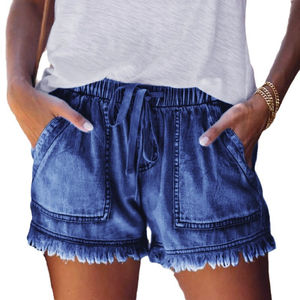 Shorts de Mezclilla de Cintura Alta con Cierre de Botones, Estilo Bermuda para Mujer, Ropa de Verano Informal, Diseñados para Uso Diario Intenso - Product Image 2