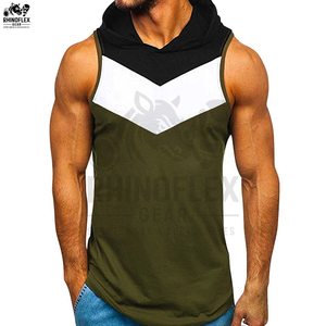 Camiseta sin Mangas con Capucha de Primera Calidad para Hombre, Ropa de Gimnasio Personalizada al por Mayor, Camiseta sin Mangas Personalizada en Color, Talla y Estilo para Hombre - Product Image 4