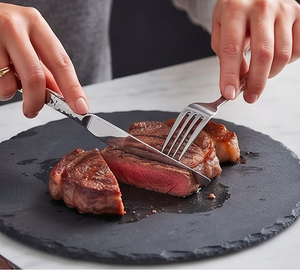 Ensemble de couverts en argent martelé, design luxueux, acier inoxydable poli miroir, pour une cuisine élégante, des mariages et une utilisation en restaurant. - Product Image 5