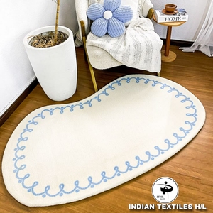 พรมขนสัตว์ทอมือคุณภาพสูง งานแฮนด์เมด ขนสั้น-ยาว สำหรับห้องนั่งเล่น ห้องครัว สำนักงาน ห้องละหมาด โดย INDIAN TEXTILES H/L - Product Image 1