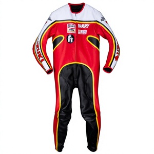 Traje de Carreras Barry Sheene MotoCP Suzuki de 1 Pieza en Cuero de Vaca/Canguro para Motocicleta/Traje de Pista/MotoCp para Motociclistas - Product Image 1