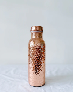 Top Trending Hammered Copper Beverage <b>Bottle</b> 100% Pure & Leak Proof with Ayurvedic Benefits Plastic Drinkware - Product Image 2