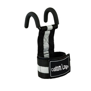 Sangles de poignet en cuir personnalisées 2026 pour haltérophilie et musculation, avec crochets de maintien pour barres de levage - Product Image 2