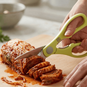 8 Inch <b>Kitchen</b> <b>Scissors</b> Non Slip Handle Stainless Steel Cooking <b>Scissors</b> - Product Image 1