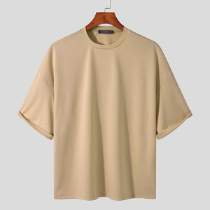 Ensemble de survêtement décontracté pour homme personnalisé, t-shirt à manches courtes brodé uni et short assorti, ensemble sport 2 pièces été - Product Image 3