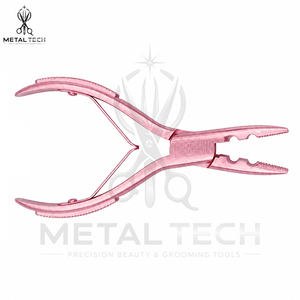 Pinzas Profesionales de Acero Inoxidable de 2 Orificios, Duraderas y Reutilizables, para Extensiones de Cabello, Herramienta de Instalación de Anillos Micro y Nano, Uso Comercial - Product Image 5