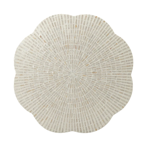 Table basse moderne de haute qualité avec bord festonné en nacre, ensemble de tables basses de luxe faites à la main, faible MOQ, provenance du Vietnam - Product Image 2