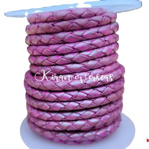 Prix de gros cordons en cuir métallique pour les résultats de bijoux et composants avec couleur personnalisée - Product Image 1