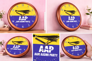 Bharat Leader Collection Personalized Printing Wall Clock for Father's Day & Chinese New Year - Product Image 3