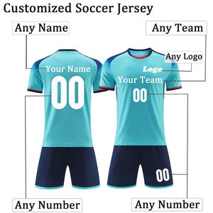 Tenue de football personnalisée tendance : Maillot et short de football à la dernière mode avec design par sublimation et logo imprimé pour équipe - Product Image 2