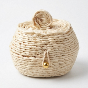Trousse de premiers secours artisanale en macramé, boule décorative ronde, style bohème, décoration de table intérieure, utilisation dans le salon - Product Image 2