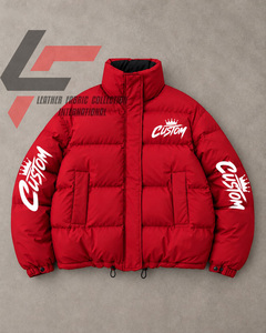 Chaqueta Acolchada con Logotipo Personalizado, Chaqueta de Invierno con Cuello Alto, Resistente al Viento, Cálida, Acolchada, Gruesa, Venta al Por Mayor OEM - Product Image 6