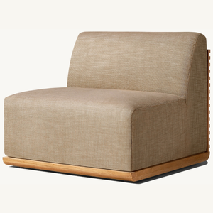 โซฟาเดี่ยวทำจากไม้สัก ดีไซน์เรียบง่ายทันสมัย พร้อมโฟมนุ่ม ทนทาน นั่งสบายเหมาะสำหรับการใช้งานในบ้าน - Product Image 4