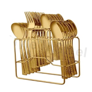 Ensemble de couverts couteau de fête cuillère fourchette Kit de vaisselle au prix de gros 120 pièces porte-couverts pour table de restaurant - Product Image 1