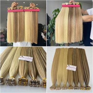 Extensiones de cabello de cutícula vietnamita de alta calidad superior con cinta inyectada invisible Extensiones de cabello humano de estilo recto natural - Product Image 3