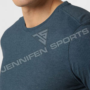 Camiseta de Manga Corta para Hombre, 240 g/m², 100% Algodón, Cuello Redondo, Color Sólido, Corte Regular, Informal, Secado Rápido, Transpirable, Gran Venta - Product Image 3