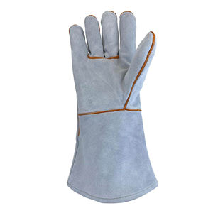 Guantes Industriales para Horno, Resistentes al Fuego y al Calor, de Cuero Vacuno, Certificación EN388, Guantes de Seguridad para Soldadura MIG/TIG, Barbacoa, Trabajo al Aire Libre - Product Image 6
