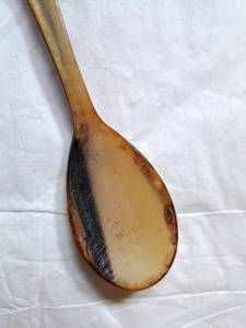Natural Buffalo Horn Kitchen Cutlery Spoons Horn <b>Fork</b> Customized Horn Spoon Handle Design Made Flatware Tea Spoon Used - Product Image 5