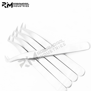 Pince à cils RMI de qualité supérieure en acier inoxydable pour extensions de cils volume, marque privée, pour faux cils - Product Image 6