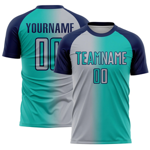เสื้อฟุตบอลแขนสั้น โพลีเอสเตอร์ 100% สำหรับผู้ใหญ่ สำหรับเล่นกีฬา รับผลิตแบบ OEM - Product Image 1