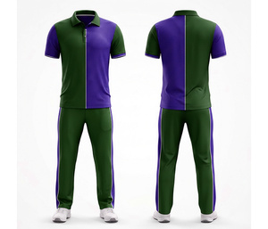Quick Dry <b>Cricket</b> Uniform Set for Men & Youth Teams Sublimation Printed | Men Women Youth <b>Cricket</b> Wears Polo Shirt and Trouser - Product Image 2