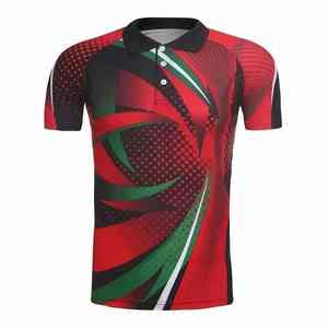 Men's Slim Fit Tennis Jersey Quick Dry <b>Table</b> Tennis <b>Clothes</b> With Digital Printing Woven Fabric For Badminton Teams - Product Image 4