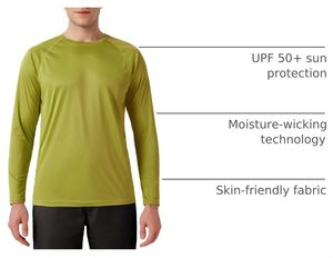 Chemises de bain pour hommes, été, UPF 50+, protection solaire UV, séchage rapide, plage, pêche, chemises d'eau, t-shirts pour hommes - Product Image 3
