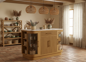 Isla de Cocina, Mueble de Cocina para Barra de Desayuno, Sillas, OEM, ODM, Calidad Premium Personalizada, Calidad de Exportación, Hecho a Mano, para Interiores - Product Image 5