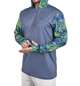 Camiseta de Pesca de Manga Larga con Estampado por Sublimación para Hombre, Precio al por Mayor, Secado Rápido, Transpirable, Protección UV - Product Image 3