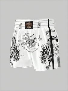Shorts de Muay Thai al por Mayor de Fábrica, Pantalones de Boxeo Transpirables para Hombre y Mujer, Shorts de Boxeo de Muay Thai con Logotipo Personalizado, Satinados - Product Image 1