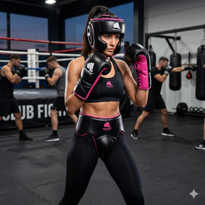 Nouveaux ensembles de boxe personnalisés sur mesure : Gants de sparring, protège-tête et protège-génitales - Product Image 1