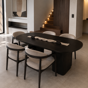 Chaise de salle à manger moderne en teck massif rembourrée pour cafés, restaurants, hôtels, villas, complexes hôteliers, fournisseur de meubles pour la maison, sur mesure - Product Image 1
