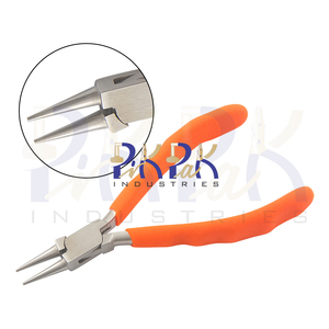 Pince à aiguille nasale de qualité bricolage 145mm avec mâchoires lisses et poignée à ressort pour le sertissage de bijoux de pêche faisant des poignées moussantes - Product Image 1