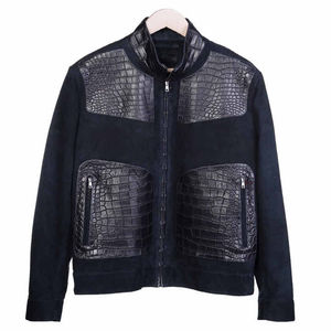 Nueva Chaqueta de Cuero Reversible Impermeable para Hombre, Estilo Motero, Color Marrón, Personalizable, 100% Piel de Oveja Original - Product Image 1