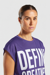 Camisetas de Tirantes Deportivas para Mujer, Estilo Vintage, Transpirables, Ecológicas, Cuello Redondo, Hombros Descubiertos, 100% Poliéster - Product Image 5