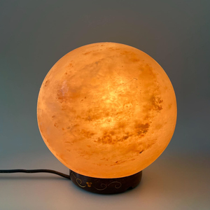 Wholesale Himalayan <b>Moon</b> Salt Lamp Premium <b>Crystal</b> Home Décor Collection with Personalized Branding OEM Service Manufacturer - Product Image 2