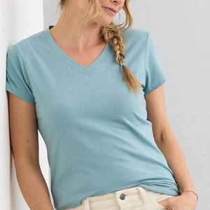Top Casual de Mujer con Hombros Descubiertos, Tejido de Algodón Puro, Transpirable, de Secado Rápido, Ecológico, Cuello Redondo, para Verano - Product Image 3