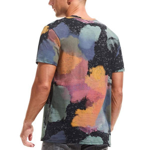 เสื้อยืดผู้ชายแฟชั่นทันสมัย พิมพ์ลายตามสั่ง สไตล์สตรีทแวร์ แขนสั้น ผ้าโพลีเอสเตอร์ สำหรับใส่ในชีวิตประจำวัน - Product Image 2