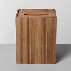 Boîte à mouchoirs en bois d'excellente qualité, boîte de rangement, porte-serviettes, écologique, en bois d'acacia poli, boîte à mouchoirs carrée - Product Image 5
